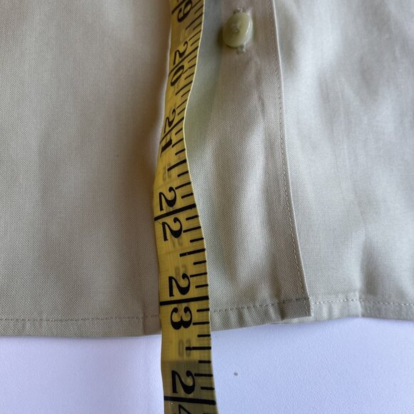 Vintage Talbots Wrinkle Resistant Button Down Blouse Size 8 Sage Green Luxury - Picture 9 of 12
